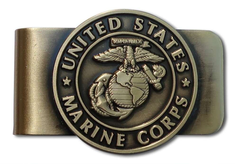 6704 Officially Licensed Marine Corps USMC Money Clip | Marine Veteran